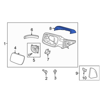 Ford OE - Front Left Door Mirror Cover