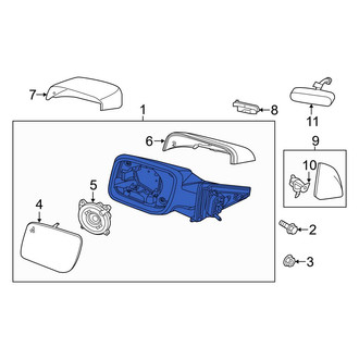 Ford OE - Front Left Door Mirror