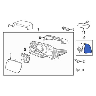 Ford OE - Front Right Door Mirror Trim Ring