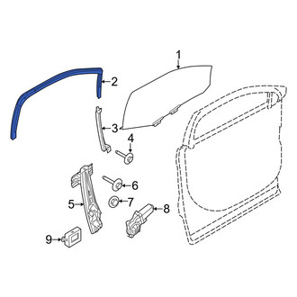 Ford OE - Front Right Window Channel