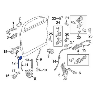 Ford OE - Front Left Door Lock Operating Rod