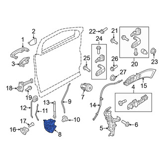 Ford OE - Front Left Door Latch Assembly