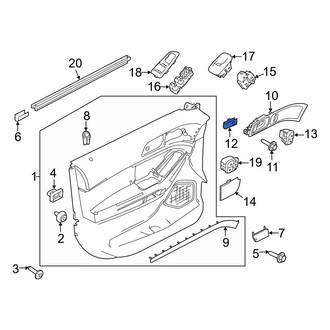 Ford OE - Inner Interior Door Handle Nut