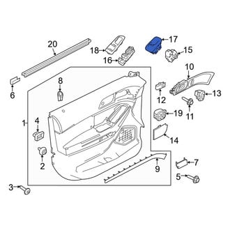 Ford OE - Front Left Door Window Switch Bezel