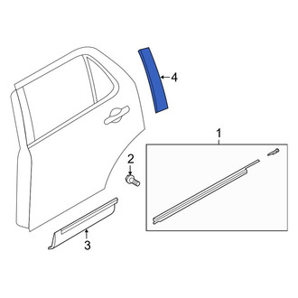 Ford OE - Rear Left Door Applique