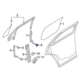 Ford OE - Window Channel Screw