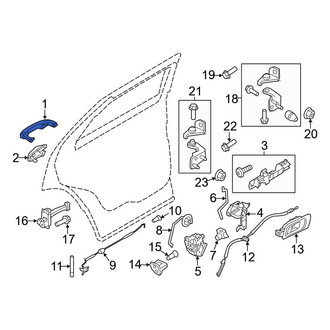 Ford OE - Rear Outer Exterior Door Handle