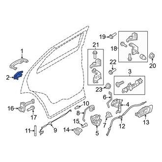 Ford OE - Front Left Outer Exterior Door Handle Cover