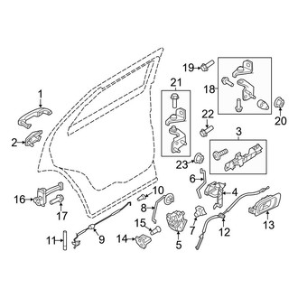 Ford OE - Rear Door - Lock & Hardware