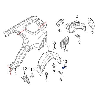 Ford OE - Bumper Cover Screw