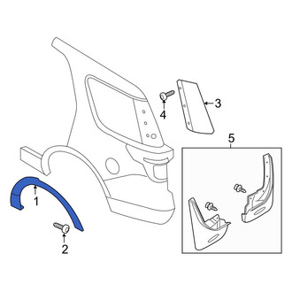 Ford OE - Rear Right Wheel Arch Molding