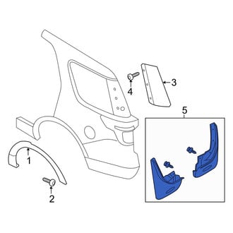 Ford OE - Rear Mud Guard