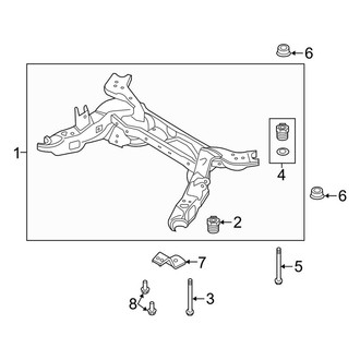 Ford OE - Rear Suspension - Suspension Mounting (FWD)