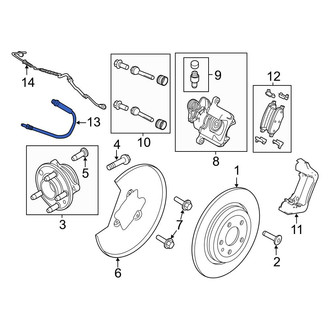 Ford OE - Rear Brake Hydraulic Hose