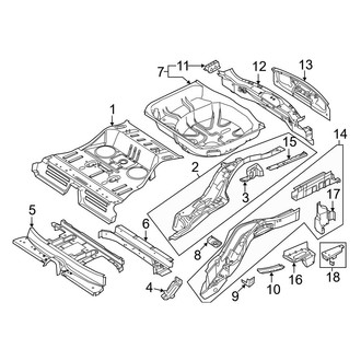 Ford OE - Rear Body & Floor - Rear Floor & Rails