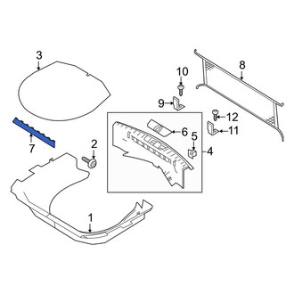 Ford OE - Rear Trunk Trim Panel