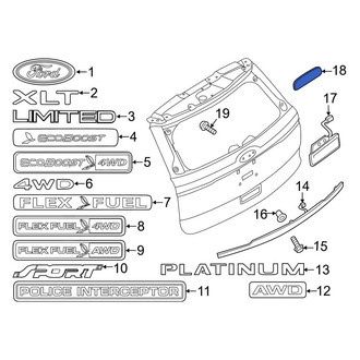 Ford OE - Liftgate Latch Handle Gasket