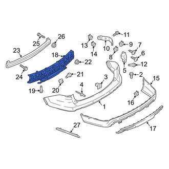Ford OE - Rear Bumper Impact Absorber