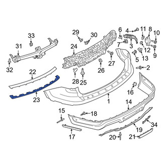 Ford OE - Rear Right Bumper Trim