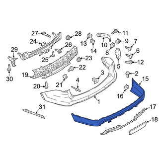 Ford OE - Rear Lower Bumper Cover