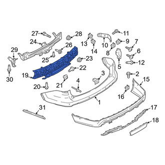 Ford OE - Rear Bumper Impact Absorber