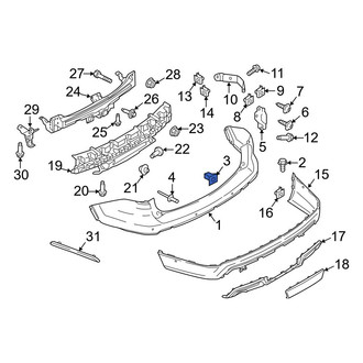 Ford OE - Bumper Cover Retainer