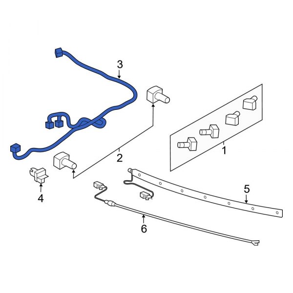 Parking Aid System Wiring Harness