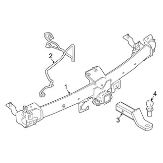 Ford OE - Rear Bumper - Trailer Hitch Components (With Trailer Tow, Accessory)