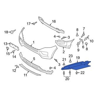Ford OE - Front Radiator Support Splash Shield