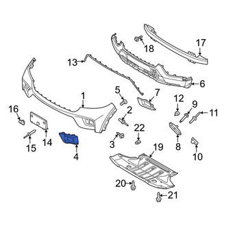 Ford OE - Front Left Fog Light Trim