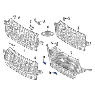 Ford OE - Front Left Grille Molding