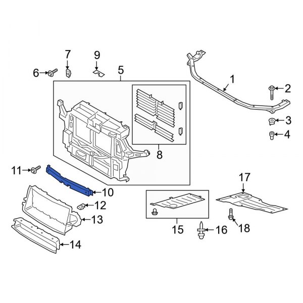 Radiator Support Tie Bar