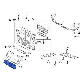 Ford OE - Front Lower Radiator Support Air Deflector