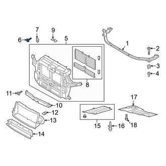 Ford OE - Radiator Support Panel Screw