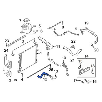 Ford OE - Upper Radiator Coolant Hose