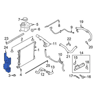 Ford OE - Left Radiator Air Seal