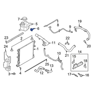 Ford OE - Engine Coolant Reservoir Bolt