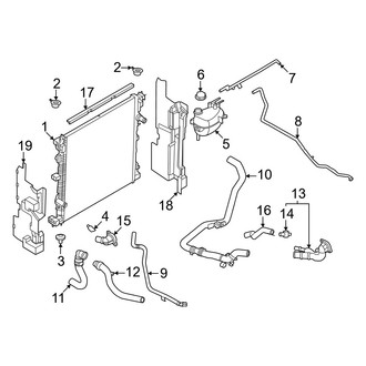 Ford OE - Cooling - Radiator & Components (2.3L)