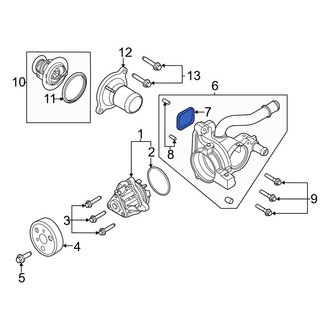 Ford OE - Engine Water Pump Housing Gasket