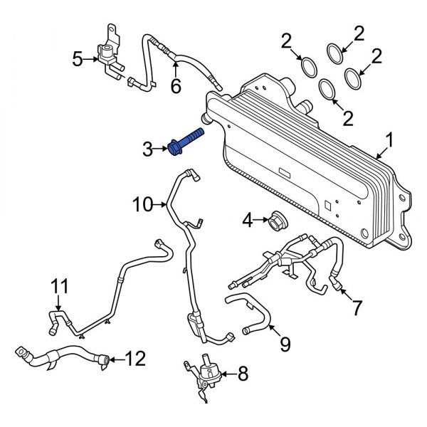 Automatic Transmission Oil Cooler Bolt