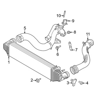 Ford OE - Cooling - Intercooler (2.3L)