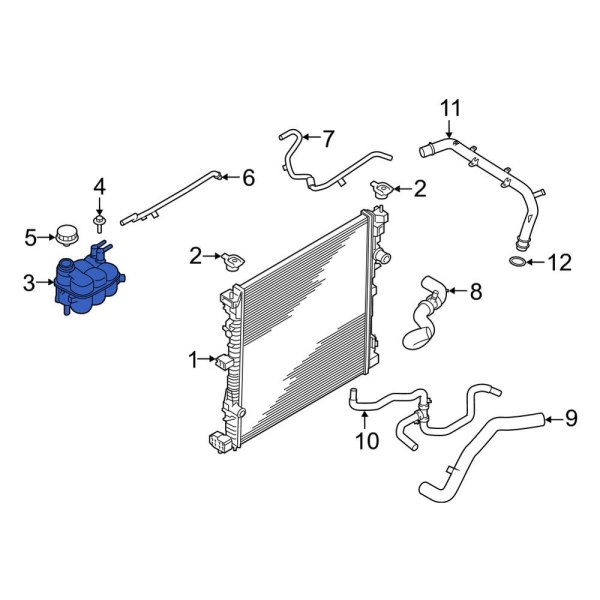 Engine Coolant Reservoir