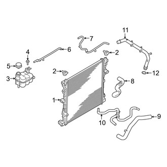 Ford OE - Cooling - Radiator & Components (3.0L)