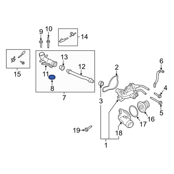 Engine Coolant Pipe Gasket