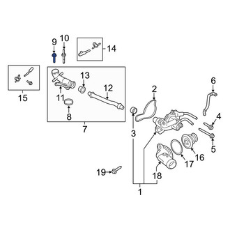 Ford OE - Engine Coolant Outlet Housing Bolt