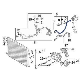 Ford OE - A/C Refrigerant Discharge Hose