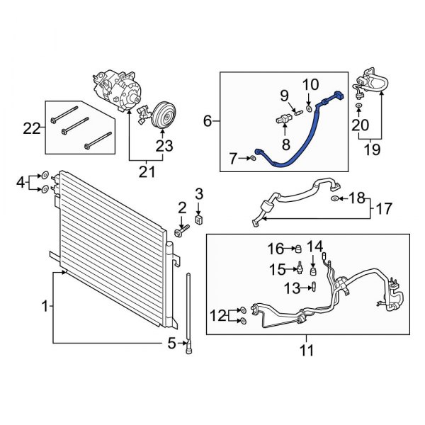 A/C Refrigerant Discharge Hose