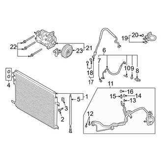 Ford OE - Air Conditioner & Heater - Condenser, Compressor & Lines (Flex)