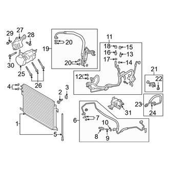 Ford OE - Air Conditioner & Heater - Condenser, Compressor & Lines (FULL HYBRID EV-GAS (FHEV))