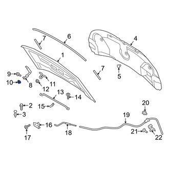 Ford OE - Hood Hinge Nut